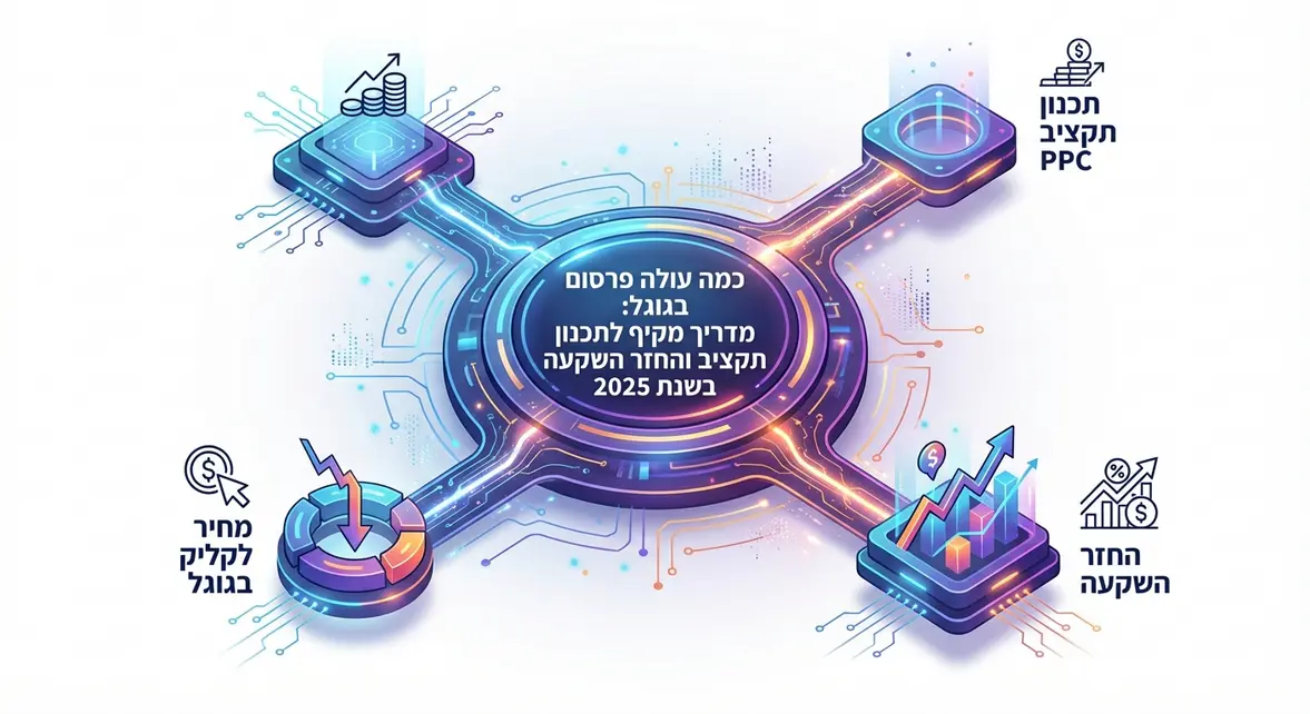 כמה עולה פרסום בגוגל: מדריך מקיף לתכנון תקציב והחזר השקעה בשנת 2025