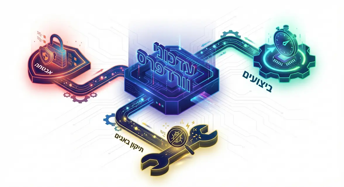 עדכוני וורדפרס ותוספים: הבסיס לאבטחה וביצועים אופטימליים