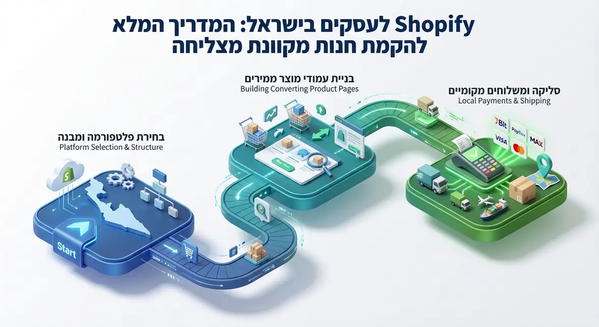 Shopify לעסקים בישראל: המדריך המלא להקמת חנות מקוונת מצליחה