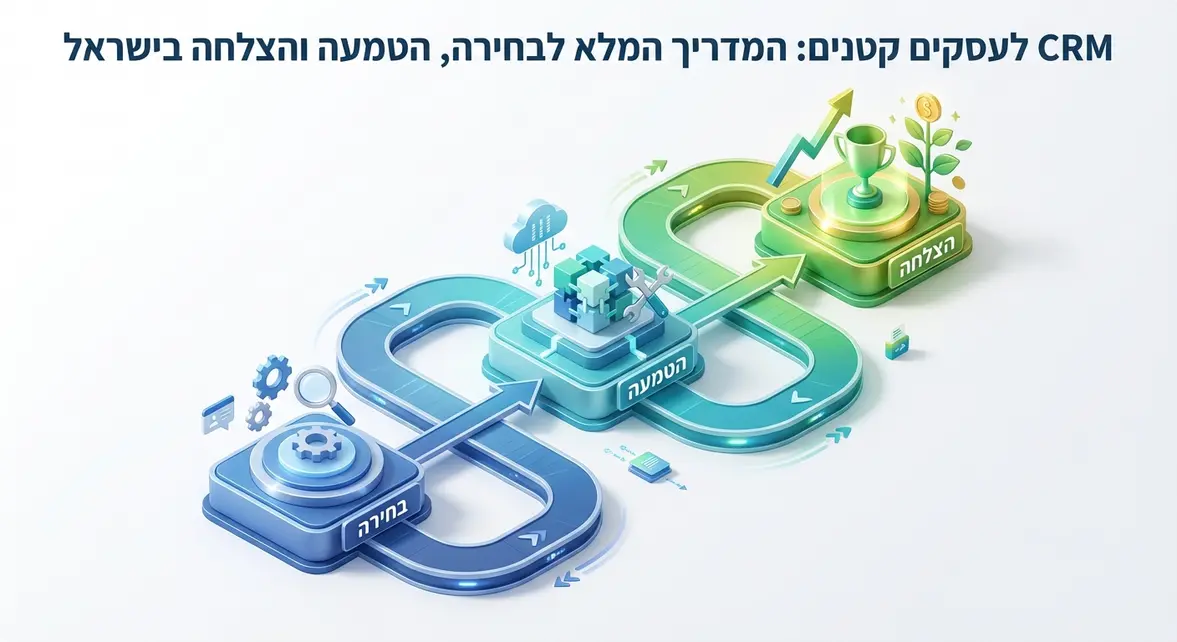CRM לעסקים קטנים: המדריך המלא לבחירה, הטמעה והצלחה בישראל