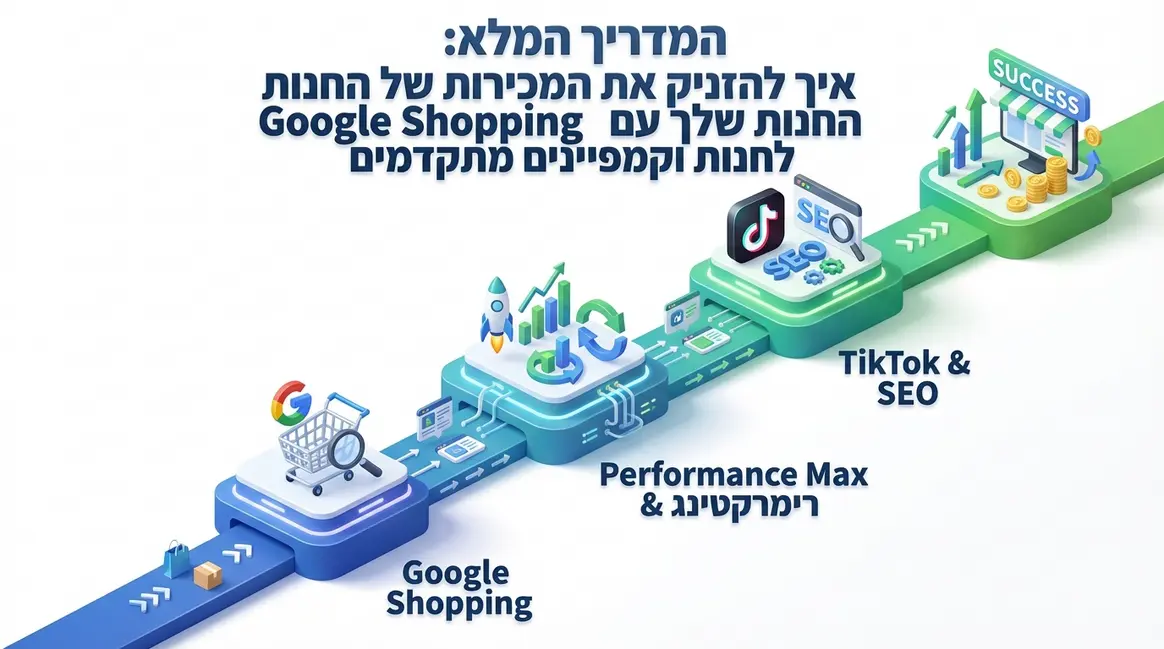 המדריך המלא: איך להזניק את המכירות של החנות שלך עם Google Shopping לחנות וקמפיינים מתקדמים