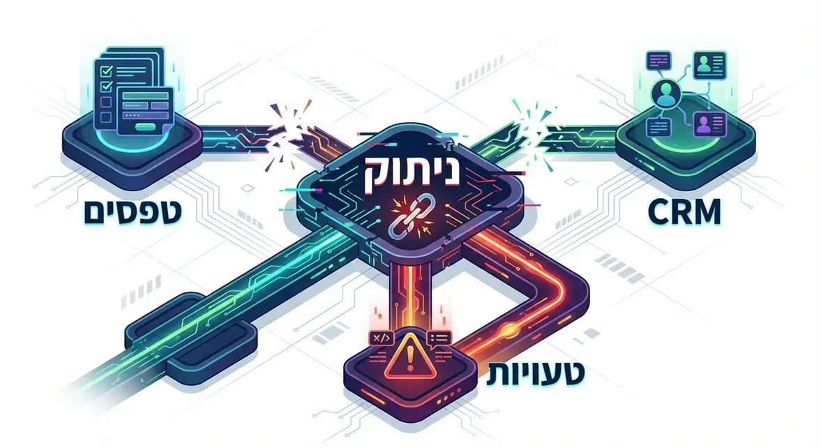 האתגר: הניתוק שמונע מכם לקבל טפסים מחוברים ל-CRM בצורה יעילה