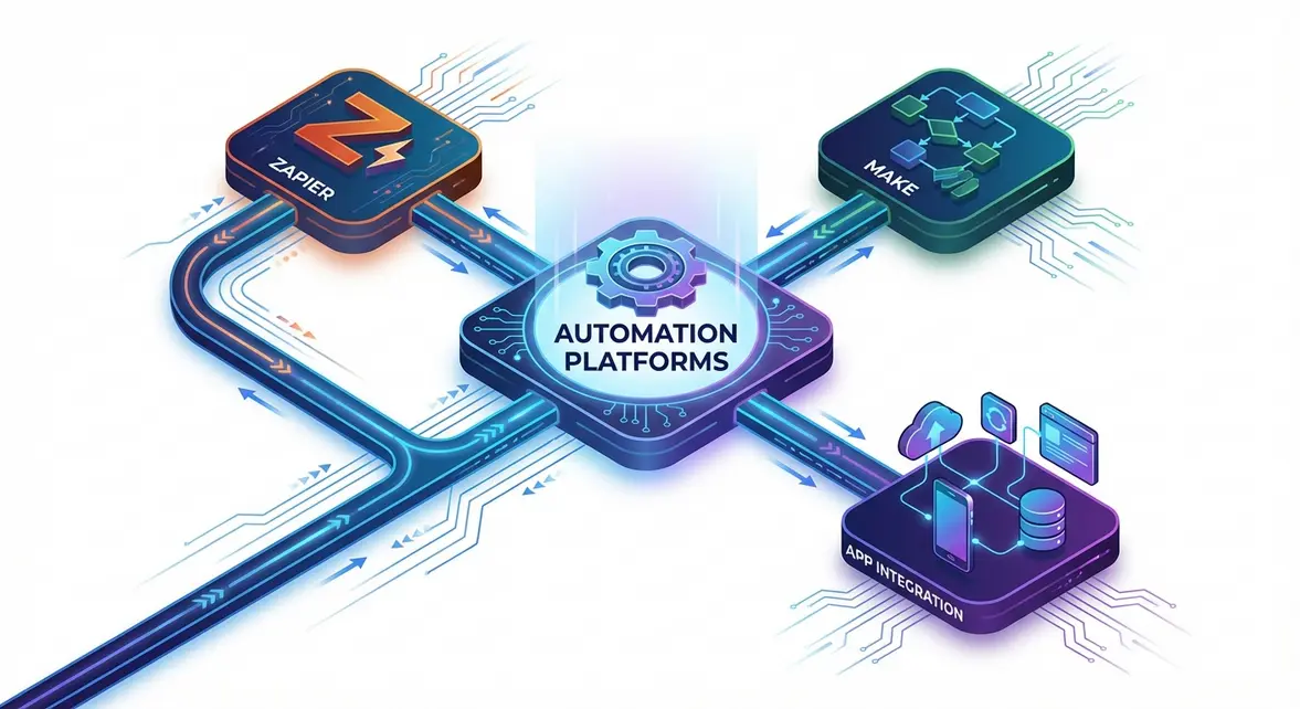 הפתרון: איך Zapier לעסקים ו-Make משנות את חוקי המשחק?